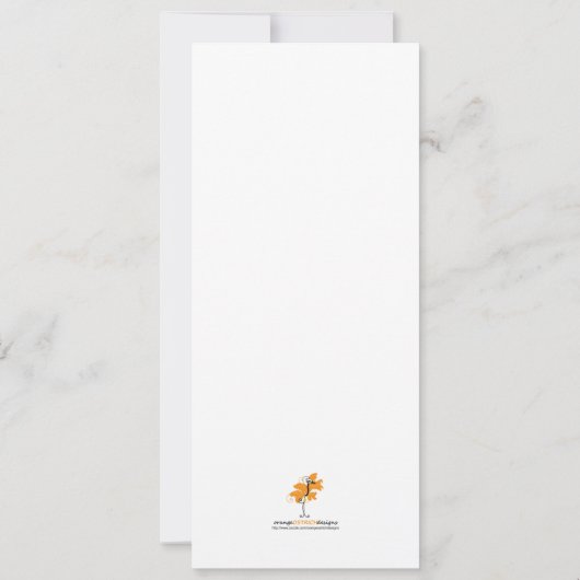 ツインズベビーシャワー招待状-ベビークリブス 招待状 (裏面)