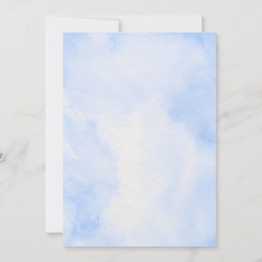 ツインズベビーシャワー招待状 招待状 (裏面)