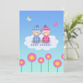 ツインズベビーシャワー招待状 招待状 (スタンド正面)