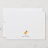 ツインズベビーシャワー招待状-蝶 招待状 (裏面)