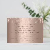 ツインズベビーシャワー足グリッタードリップスガールボーイ 招待状 (スタンド正面)