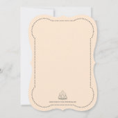 ツインズベビー男女兼用シャワーバイメールピーチ 招待状 (裏面)