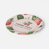 ツインズベリースイートストロベリーベビーシャワー ペーパープレート (アングル)