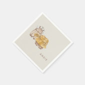 ツインズボホベイビーシャワーカクテル スタンダードカクテルナプキン (角)