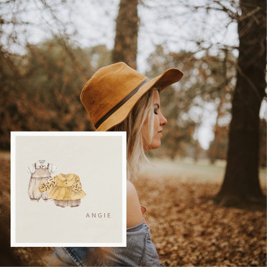 ツインズボホベイビーシャワーカクテル スタンダードカクテルナプキン