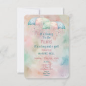 ツインズボーイアンドガールベビーシャワー招待状 招待状