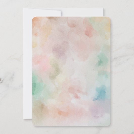 ツインズボーイアンドガールベビーシャワー招待状 招待状 (裏面)