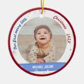 ツインズボーイズ2写真最初のメリーリトルクリスマス セラミックオーナメント (正面)