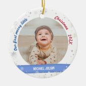 ツインズボーイズ2写真最初のメリーリトルクリスマス セラミックオーナメント (正面)