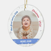 ツインズボーイズ2写真最初のメリーリトルクリスマス セラミックオーナメント (左)