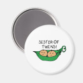 ツインズポッドの姉妹 マグネット (正面/裏面)