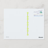 ツインズポッドの赤ちゃんシャワーありがとう ポストカード (裏面)