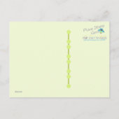 ツインズポッドの赤ちゃんシャワーありがとう ポストカード (裏面)