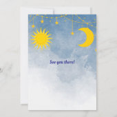 ツインズムーン&サンベビーシャワー 招待状 (裏面)