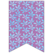 ツインズラベンダーポーク赤ちゃんシャワーのバンティングフラグ バンティングフラッグ (第1の旗)