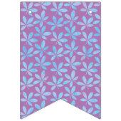 ツインズラベンダーポーク赤ちゃんシャワーのバンティングフラグ バンティングフラッグ (第3の旗)