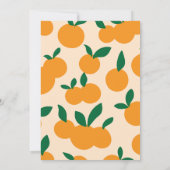 ツインズリトルかわいこちゃんオレンジ第1回誕生日 招待状 (裏面)