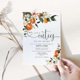 ツインズリトルかわいこちゃん赤ちゃんシャワー招待 招待状