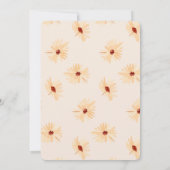 ツインズリトルワイルドフラワーベビーシャワー 招待状 (裏面)