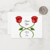 ツインズレッドローゼスサンキューカード ノートカード (正面/裏面インサイチュ)