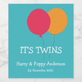 ツインズワイモダンンお洒落レーベル ワインラベル (シングルラベル)