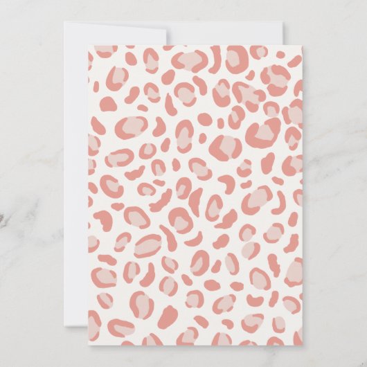 ツインズワイルドワンサファリガールズベビーシャワー 招待状 (裏面)