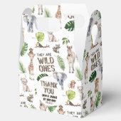 ツインズワイルドワン男の赤ちゃん1st birthday Safari フェイバーボックス (オープン)