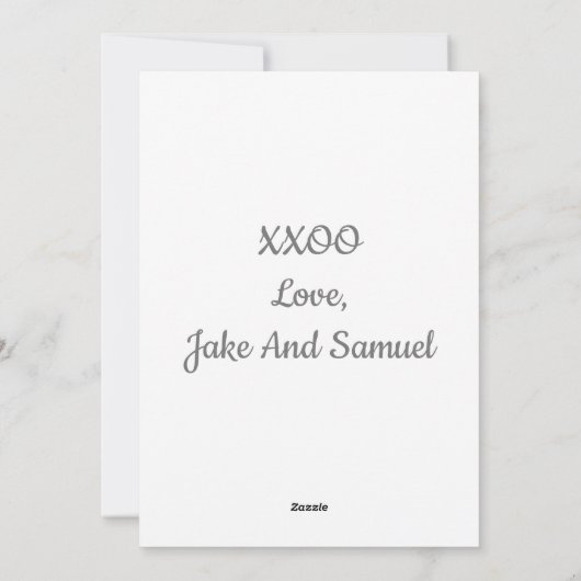 ツインズ写真 | 新最高の父父の日 シーズンカード (裏面)