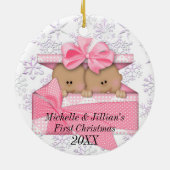 ツインズ初めてのクリスマスオーナメント セラミックオーナメント (裏面)