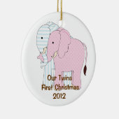 ツインズ初めてのクリスマスオーナメント セラミックオーナメント (右)