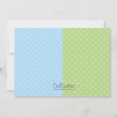 ツインズ招待状ボーイ誕生日レースカートウトラック 招待状 (裏面)