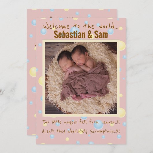 ツインズ新着 案内状 (正面/裏面)