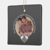 ツインズ流産ベビー損失記念死産 セラミックオーナメント (左)