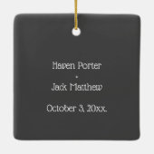 ツインズ流産ベビー損失記念死産 セラミックオーナメント (裏面)