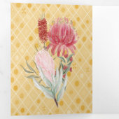 ツインズ用3折カード金ゴールドカラー&コアラス 三つ折りクリスマスカード (内部最初)