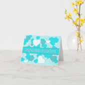 ツインズ男の赤ちゃんおめでとう カード (黄色い花)