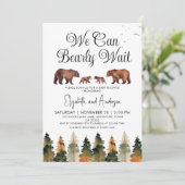 ツインズ私たちは赤ちゃんシャワーを心待ちできる 招待状 (スタンド正面)