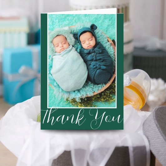ツインズ誕生フォトカード | ドゥラス新生児ギフト サンキューカード