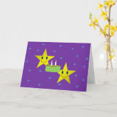 ツインズ誕生日グリーティングカード カード (黄色い花)