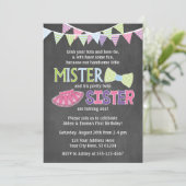 ツインズ誕生日招待状 | トゥトゥス&ティーズ招待状 招待状 (スタンド正面)