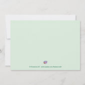 ツインズ·ピース·イン·ア·ポッド·ベビーシャワー招待状 招待状 (裏面)