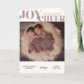 ツインズ – 年明けカスタムのフォトカード シーズンカード