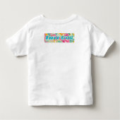 ツインズTシャツの誕生日パーティー（トドラー） トドラーTシャツ (裏面)