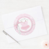 ツインタツ水玉模様ジャンパー&ウィンタースノーフレーク ラウンドシール (封筒)