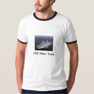 ツインタワーの船、USSニューヨーク Tシャツ