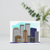 ツインタワーズニューヨーク – アートユニークギフト ポストカード (スタンド正面)