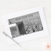 ツインタワーズワールドトレードセンターNYC 長方形シール (封筒)