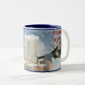 ツインタワーズ9/11メモリアルマグ ツートーンマグカップ (正面右)