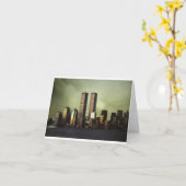 ツインタワーズ カード (黄色い花)