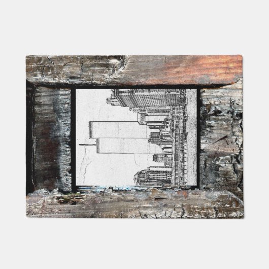 ツインタワーズ ドアマット (正面)